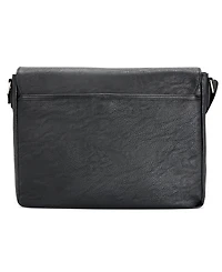 Tommy Hilfiger Men's Pebble Faux-Leather Leo Messenger Bag