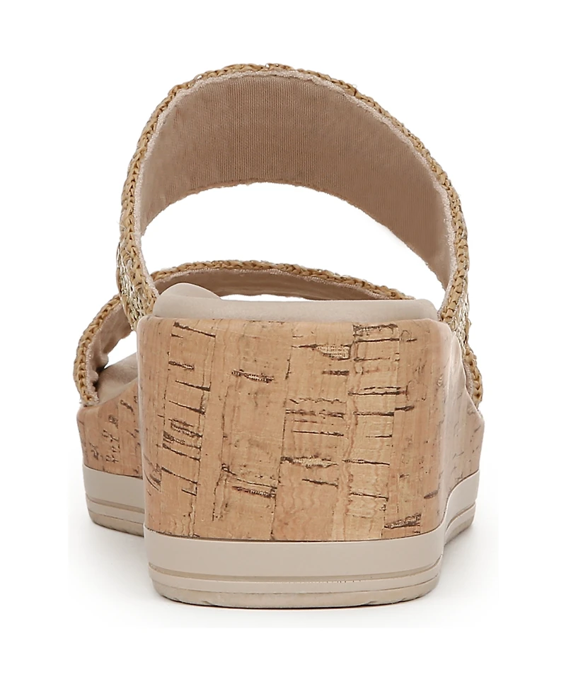 LifeStride Women's Resort Washable Slide Wedge Sandals