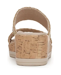 LifeStride Women's Resort Washable Slide Wedge Sandals