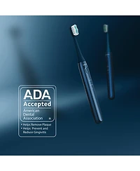 Aquasonic Icon Rechargeable Toothbrush | Magnetic Holder & Slim Travel Case 2 Brushing Modes Smart Timers Modern Convenient