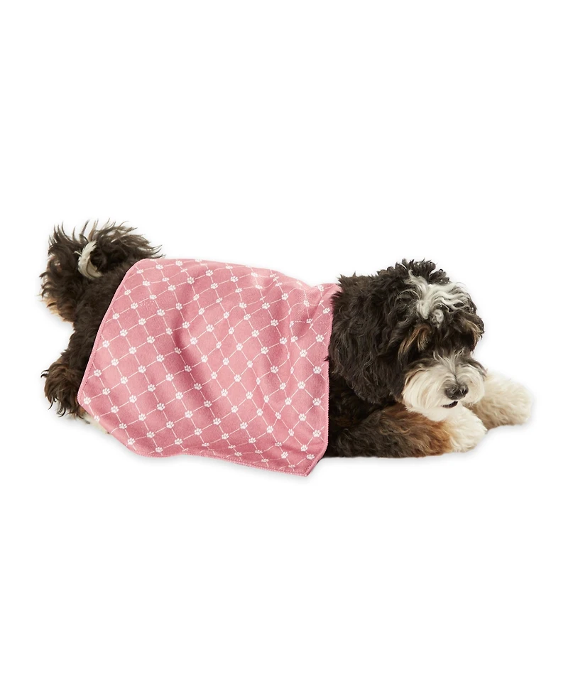 Bone Dry Microfiber Trellis Printed Pet Towel 3 Piece Set