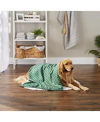 Bone Dry Microfiber Trellis Printed Large Single Pet Towel