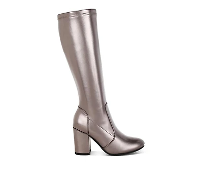 Halara Metallic Pleather Long Boots