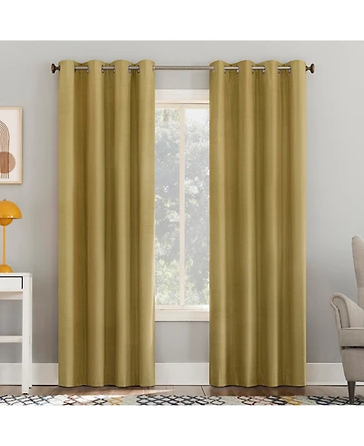 Duran Thermal Insulated 100% Blackout Grommet Curtain Panel