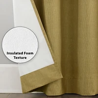 Duran Thermal Insulated 100% Blackout Grommet Curtain Panel