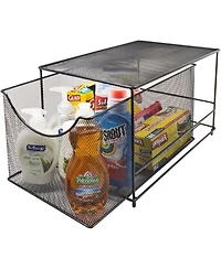 Sorbus Metal Mesh Cabinet Organizer with Pull-Out Drawers - Ideal for Countertop, Cabinet, Pantry, Under the Sink