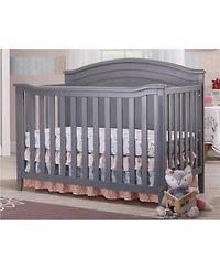 Convertible Crib Solid Wood – Adjustable Height Baby for Infant to Toddler, Toddler Rail Not Included