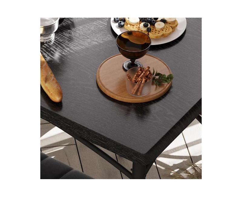 gaomon Dining Table Set for 5 Kitchen Table with 2 Upholstered Chairs and Bench 4 Pcs Rectangular Kitchen Table Set for Small Space Apartment Studio B