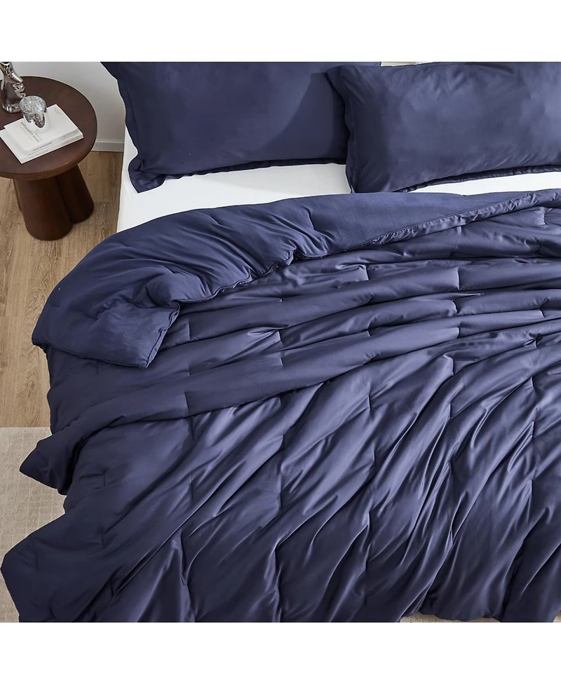 Coma Inducer Bamlin Butter Oversized Cooling Comforter Set - Navy Eclipse
