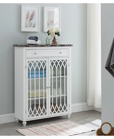 Kings Brand Furniture – Newberry Free Standing Bathroom Storage Cabinet, White