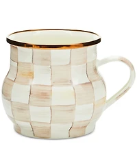 Mackenzie-Childs Mocha Check Mug