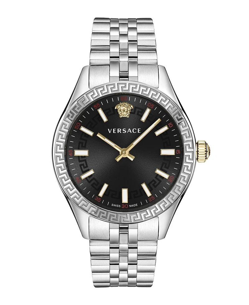 Versace Hellenyium Silver Stainless Steel Bracelet Watch
