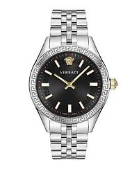 Versace Hellenyium Silver Stainless Steel Bracelet Watch