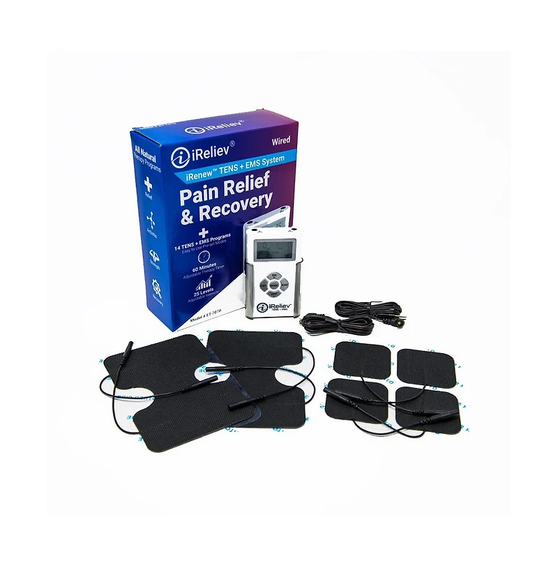 iReliev Tens Unit for Back Pain, Knee Pain, and Pain Management