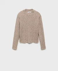 Mango Women's Perkins-Neck Rib-Knit Sweater