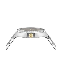 Versace Hellenyium Silver Stainless Steel Bracelet Watch
