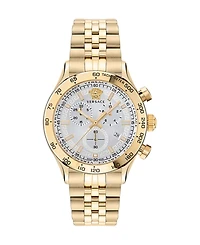 Versace Men's Hellenyium Ip Yellow Gold Stainless Steel Bracelet Watch, 44mm