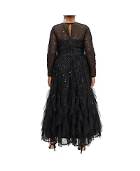 City Chic Plus Schiffer Maxi Dress
