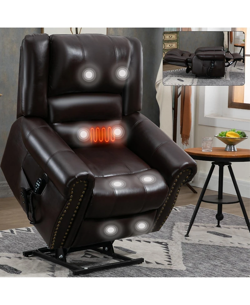 Mondawe Power Lift Recliner Chair Heat Massage
