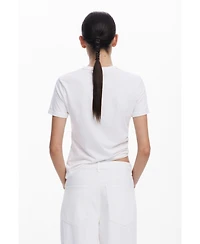 Desigual Women's Large flower T-shirt