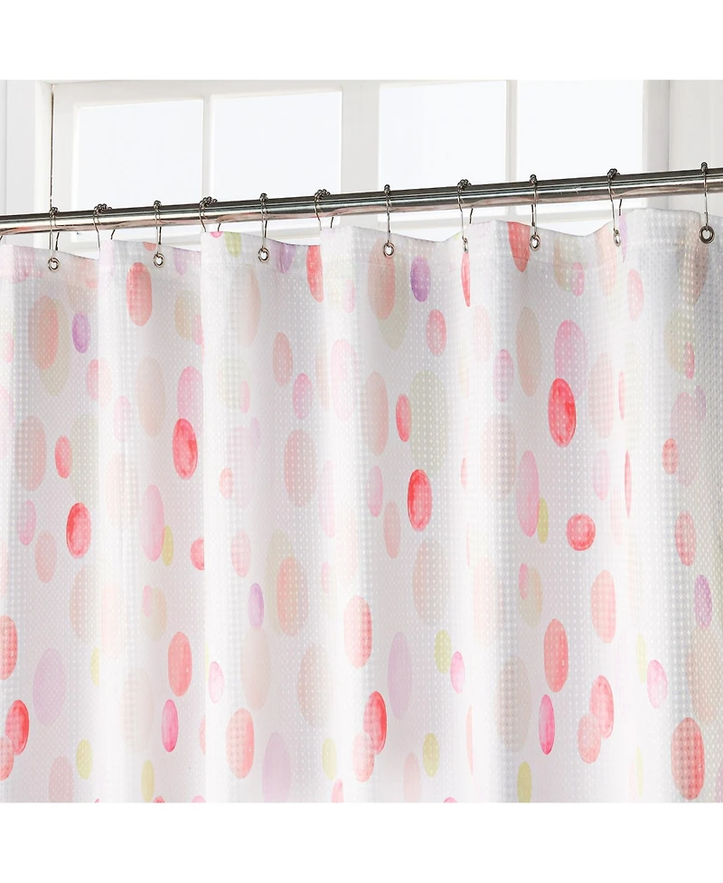 Awesome Home Watercolor Painter Dots Texture Shower Curtain, 72"X72"