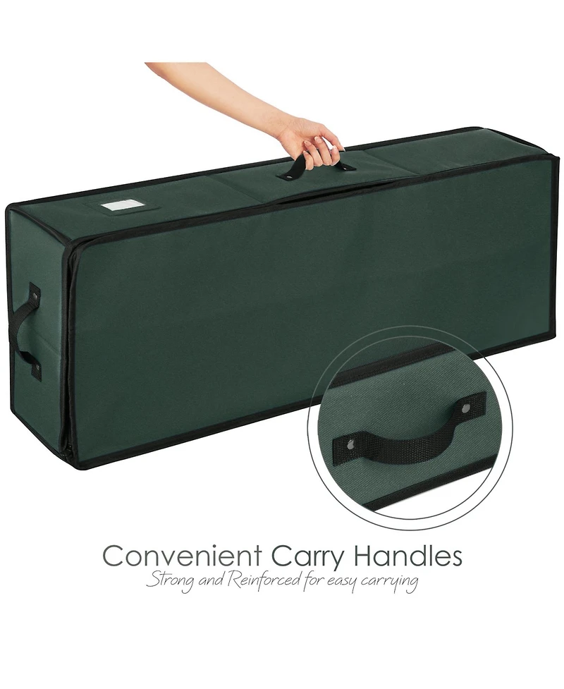 Hearth & Harbor Wrapping Paper Storage Container - Christmas Bag with Interior Pockets