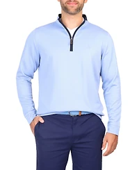 Tailorbyrd Men's Modal Quarter Zip w/Contrast Trim