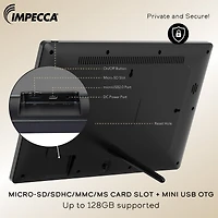 Impecca 15.6” Smart Digital Photo Frame with Wi-Fi, 2GB Ram + 16GB Built-in Storage, Micro Sd Support, Touchscreen Display