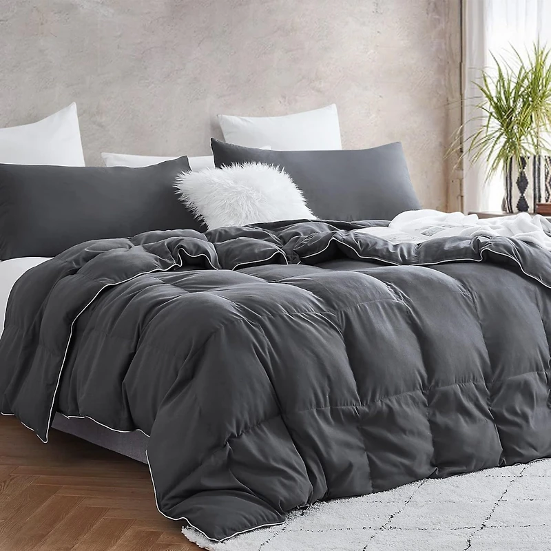 Snorze Cloud Comforter Set - Coma Inducer - Faded Black,Queen