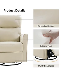 Hulala Home Felipa Modern Recliner with Electric Adjustable Headrest