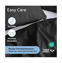 Premium Microfiber Duvet Cover Set - King Cream