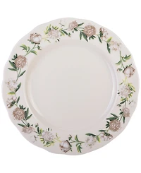 222 Fifth Luxe Peony Neutral Porcelain 12 Pc. Dinnerware Set, Service for 4