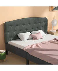 Gouun Faux Linen Headboard with Adjustable Heights