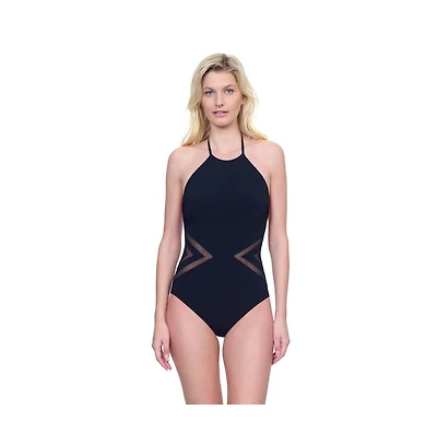 Gottex Women's Day Dreamer High Neck Halter One Piece