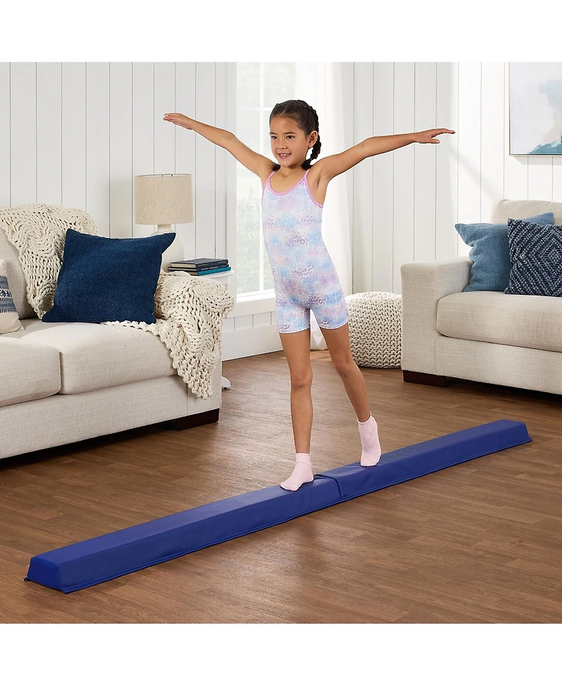 Best Choice Products 9ft Folding Medium-Density Foam Floor Balance Beam for Gymnastic and Tumbling