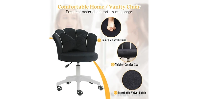 Dyhome Kitchen Chairs Mid-Century Modern Dining Chairs Set of 6, Kitchen Dining Room Chairs