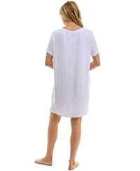 Roudelain Women's Printed Short-Sleeve Sleepshirt