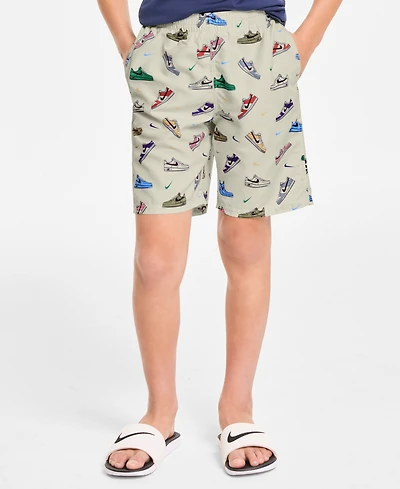 Nike Big Boys 7" Multi Sneaker Volley Swim Shorts