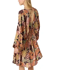 O'Neill Juniors' Adalyn V-Neck Long-Sleeve Dress