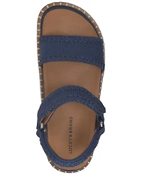 Lucky Brand Women's Ullaniah Whipstitch Footbed Flat Sandals