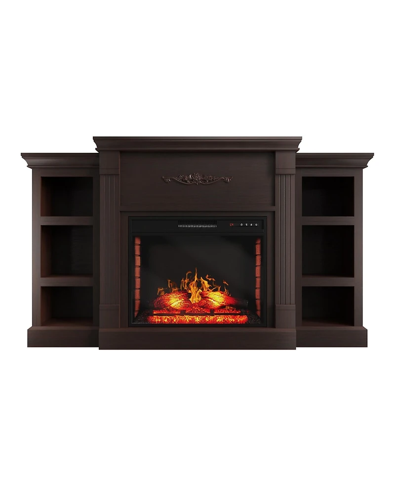 Boyel Living Tv Stand Fits TVs up to 75 inches with Electric Fireplace