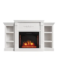 Tv Stand Fits TVs up to 75 inches with Electric Fireplace