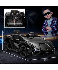 Aosom 12V Lamborghini Sian Licensed Electric Car for Kids