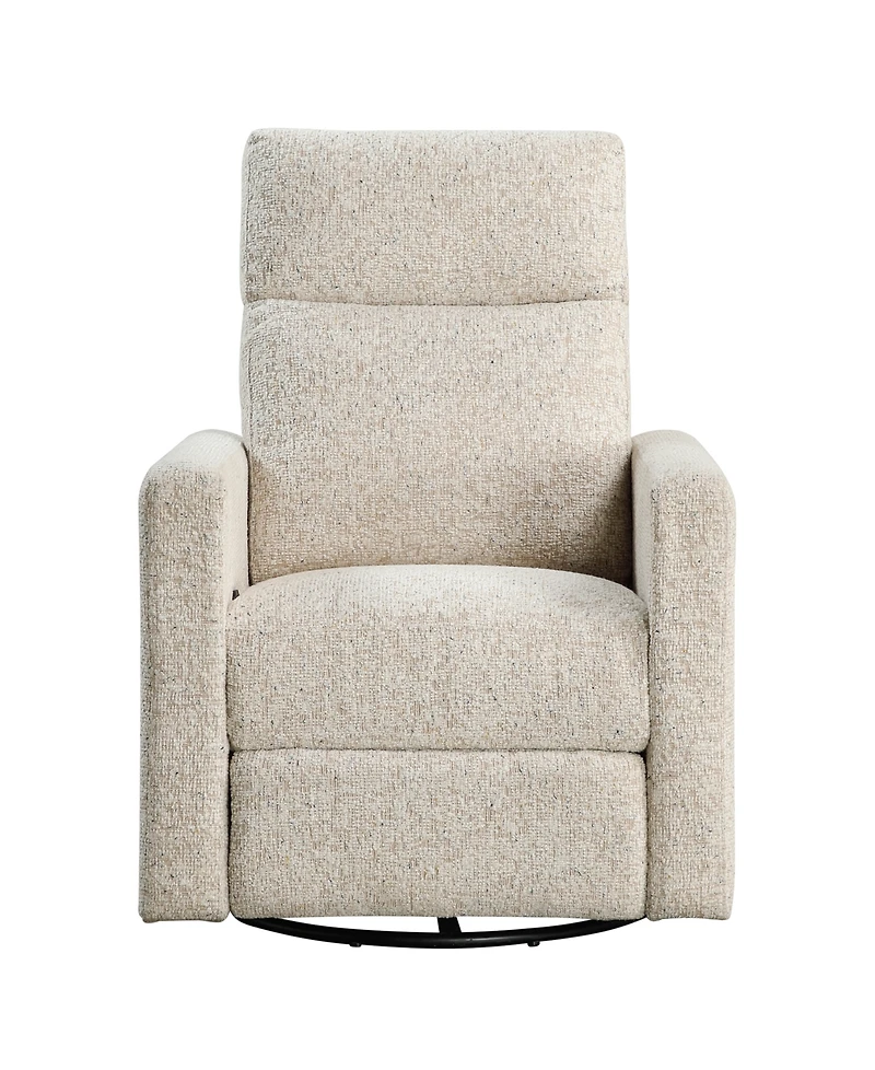Homelegance 30" White Label Avenue Swivel Glider Reclining Chair