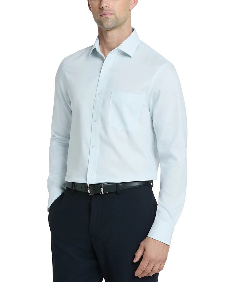 Tommy Hilfiger Mens Regular Fit Linen Dress Shirt