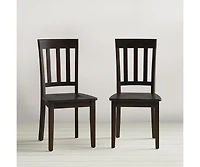 Jofran Simplicity Solid Wood Classic Slat Back Dining Chair (Set of 2