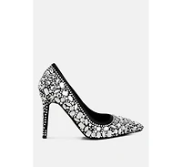 Iceout Diamante & Rhinestone Embellishments Pumps