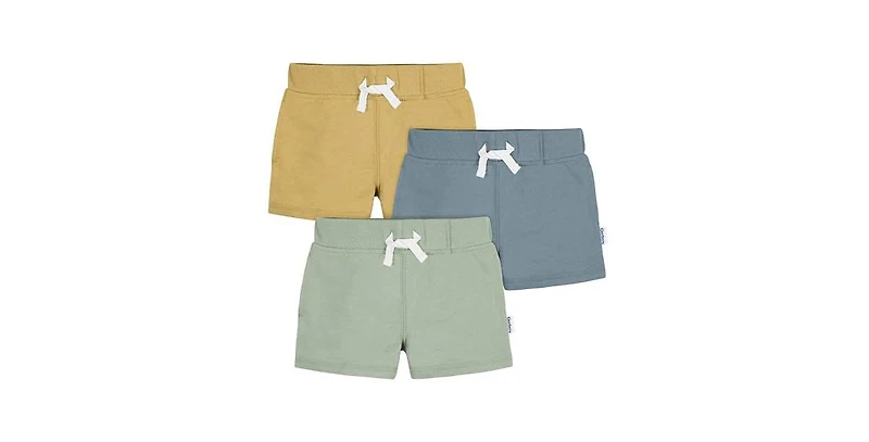 Gerber Toddler Boys Knit Shorts, 3-Pack