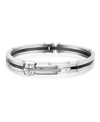 Bling Jewelry Biker Handcuff Bracelet Stainless Steel 8 Inch Clasp