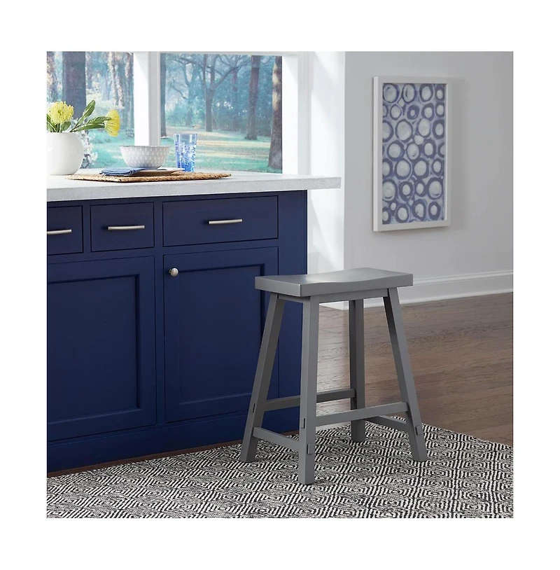 Liberty Furniture 24 Inch Sawhorse Counter Stool- Gray